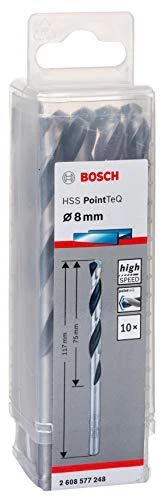 Bosch PointTeQ grąžtas metalui 8 x 75 x 117 mm , 10 vnt.