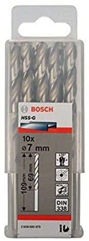 Grąžtas Bosch HSS-G grąžtai metalui 7.0mm, 10 vnt.