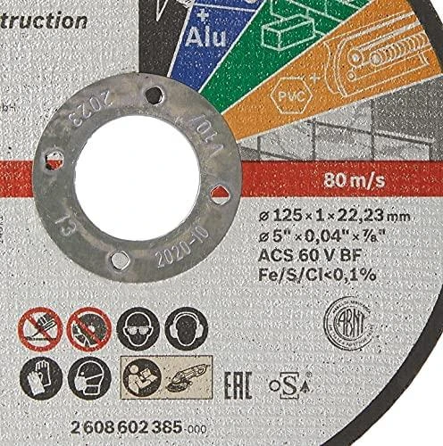 Bosch Univers. pjovimo diskas 125x22,2x1,0 mm MultiCon.