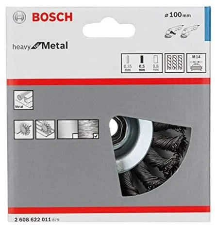 Bosch Met.šepetys kamp.šlif. D 100 mm 1 vnt.