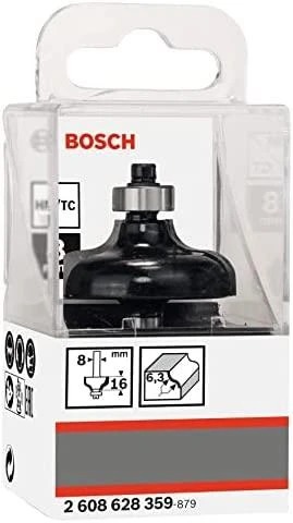 Bosch Suapvalinimo freza HM R=6,3mm, l=16mm,kotas 8mm