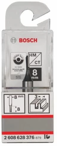 Bosch Pirštinė freza HM B=3 mm, l=8 mm,kotas 8mm