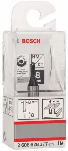 Bosch Pirštinė freza HM B=4 mm, l=8 mm,kotas 8mm