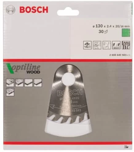 Bosch Disk.pjūkl.diskas 130x16m Optiline Wood
