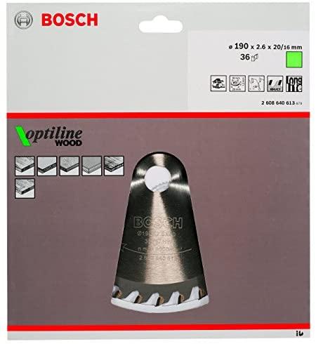 Bosch Disk.pj..diskas 190x20 mm Optiline Wood