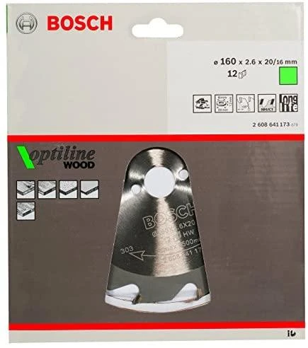 Bosch Disk.pjūkl.diskas 160x20 Optiline Wood