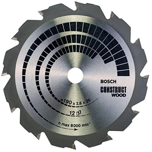 „Bosch PRO Construct“ mediena 190x20x2,6/1,6x12T