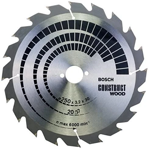 „Bosch PRO Construct“ medienos pjovimo įrankis 250x30x3,2/2,2x20T