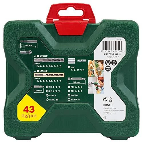 Grąžtas Bosch 43-dalių gražtu kompl.
