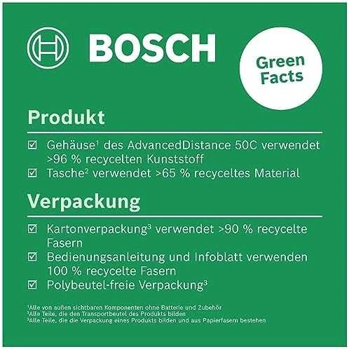 Bosch AdvancedDistance 50C Lazer. atstumų matuoklis