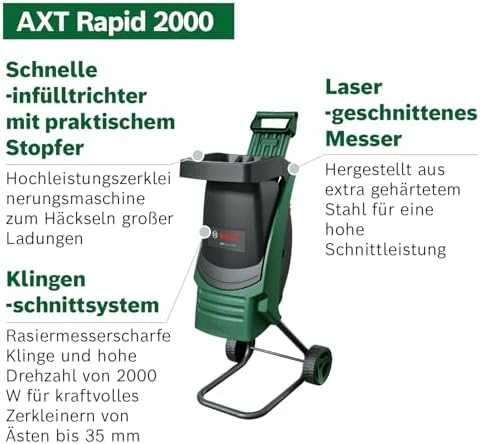 Bosch AXT RAPID 2000 Šakų smulkintuvas