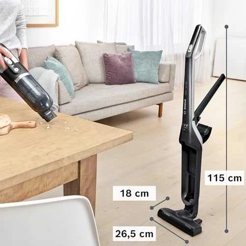 Bosch Talentone Development Serija 4, Įkraunamasis dulkių siurblys, Flexxo 21.6V, Juoda BBH32101