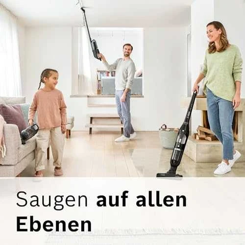 Bosch Talentone Development Serija 4, Įkraunamasis dulkių siurblys, Flexxo 21.6V, Juoda BBH32101