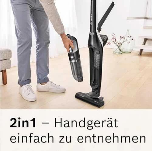 Bosch Talentone Development Serija 4, Įkraunamasis dulkių siurblys, Flexxo 21.6V, Juoda BBH32101