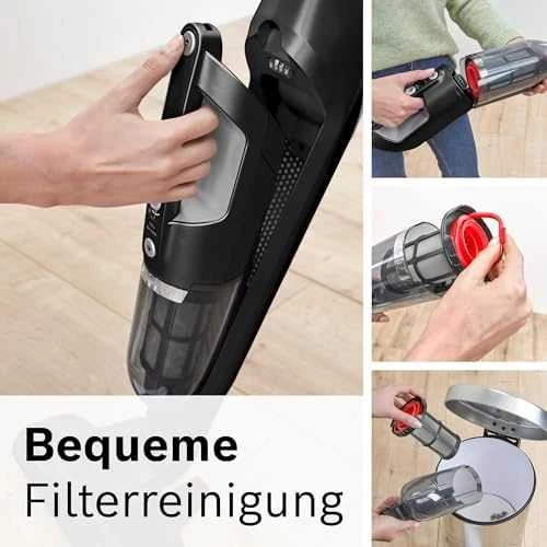Bosch Talentone Development Serija 4, Įkraunamasis dulkių siurblys, Flexxo 21.6V, Juoda BBH32101
