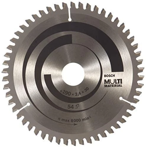Bosch universalus pjovimo diskas MULTI MATERIAL 190x2,4x30,0 mm, Z54, -5°