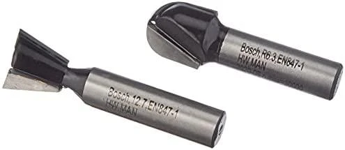 Bosch 6 dalių frezų komplektas, 8mm kotu