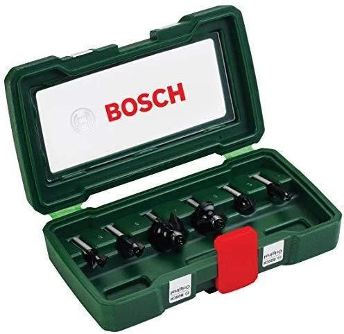 Bosch 6 dalių frezų komplektas, 8mm kotu