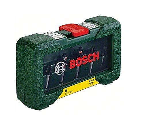Bosch 6 dalių frezų komplektas, 8mm kotu