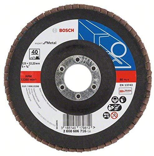 Bosch šlifavimo pop metalas D 125 mm, aukštis 40,1 colio.