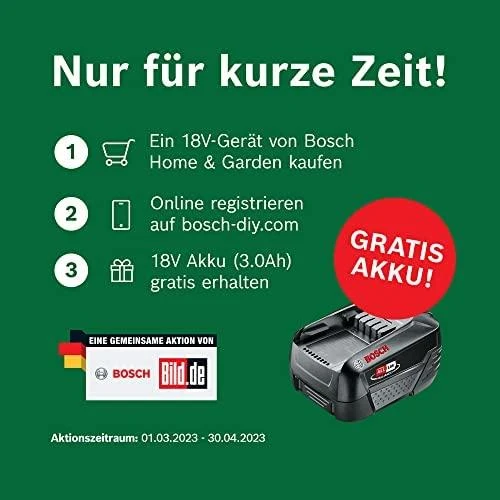 Akumuliatorinės gyvatvorių žirklės Bosch Easy HedgeCut 18-45 pilnas komplektas, 1x2Ah, 45cm