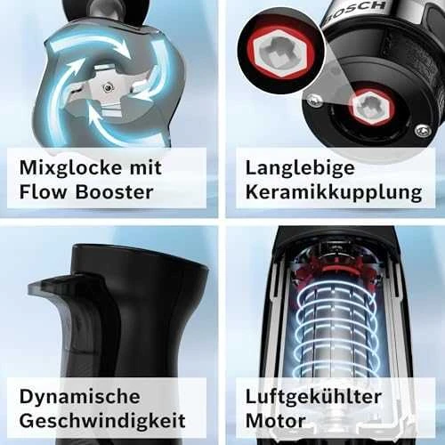 Bosch MSM6M673 Serija 6, Rankinis trintuvas, ErgoMaster, 1000 W, Nerūdijančio plieno