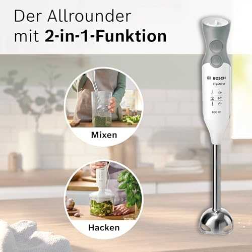 Bosch MSM66120 Rankinis trintuvas ErgoMixx 600 W, baltas