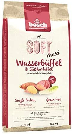 Bosch Dog HPC Soft+ Maxi VANDENS BUFALAS ir saldžiosios bulvės 12,5kg