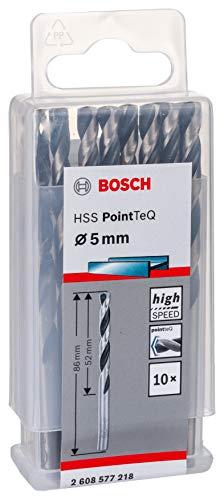 Bosch PointTeQ grąžtas metalui 5 x 52 x 86 mm , 10 vnt.