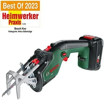 Akumuliatorinis sodo pjūklas Bosch KEO 18 LI (18V / 1x2,0Ah)