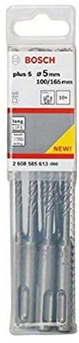 Bosch SDS-plus-5 grąžtas (S4L) 5 x 100 x 165 mm, 10 vnt.