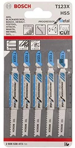 Bosch 5 siaurapj.pjūkleliai T 123 X (Progressor)