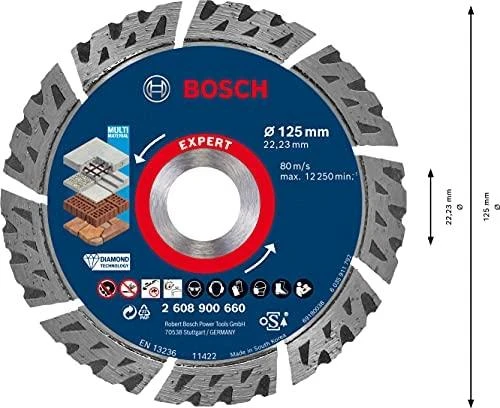 Deimantinis pjovimo diskas Bosch 2608900660; 125 mm