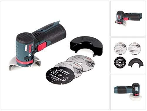 Bosch GWS 12V-76 akumuliatorinis šlifuoklis su priedais