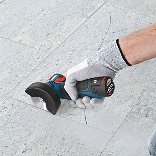 Bosch Professional kampinis šlifuoklis GWS 12V-76 (be baterijos ir įkroviklio; kartoninėje dėžėje)