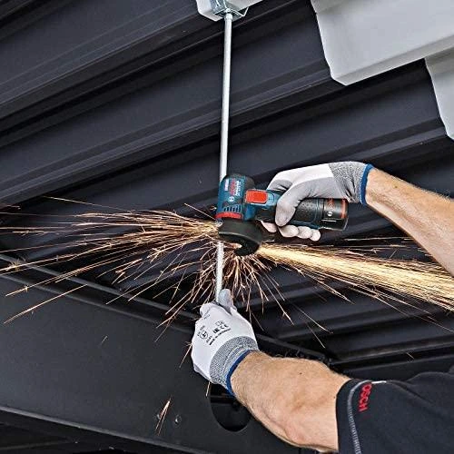 Bosch Professional kampinis šlifuoklis GWS 12V-76 (be baterijos ir įkroviklio; kartoninėje dėžėje)