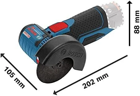 Bosch Professional kampinis šlifuoklis GWS 12V-76 (be baterijos ir įkroviklio; kartoninėje dėžėje)