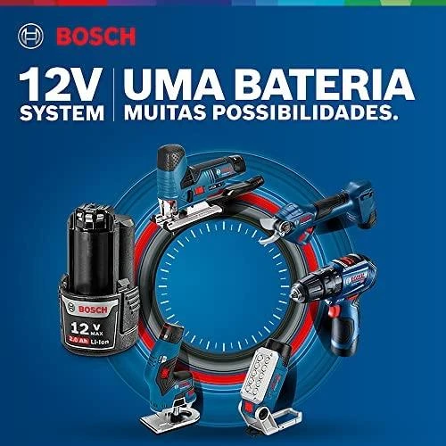 Bosch Professional kampinis šlifuoklis GWS 12V-76 (be baterijos ir įkroviklio; kartoninėje dėžėje)