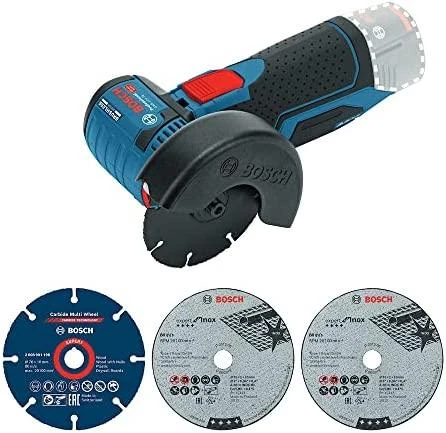 Bosch Professional kampinis šlifuoklis GWS 12V-76 (be baterijos ir įkroviklio; kartoninėje dėžėje)