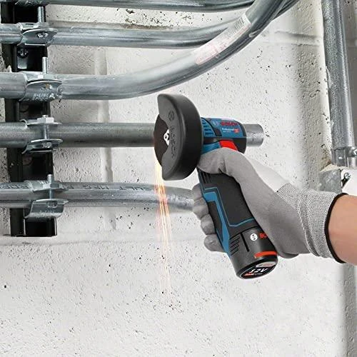 Bosch Professional kampinis šlifuoklis GWS 12V-76 (be baterijos ir įkroviklio; kartoninėje dėžėje)