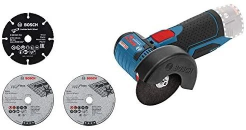 Bosch Professional kampinis šlifuoklis GWS 12V-76 (be baterijos ir įkroviklio; kartoninėje dėžėje)