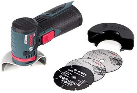 Bosch GWS 12V-76 su priedais ir pjovimo diskais