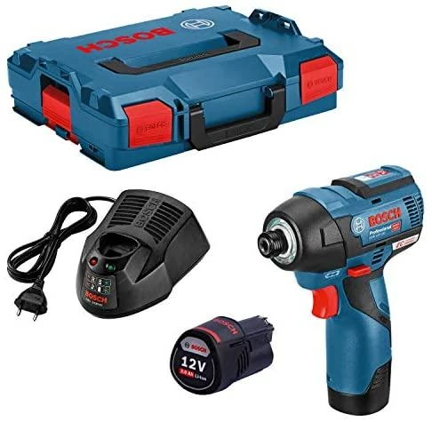 Bosch Akumuliatorinis smūginis suktuvas GDR 12V-110, 2x3.0Ah