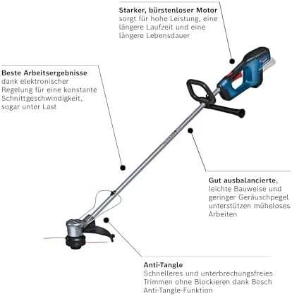 Bosch Akumuliatorinis Trimeris GRT 18V-33 be akumuliatoriaus ir kroviklio