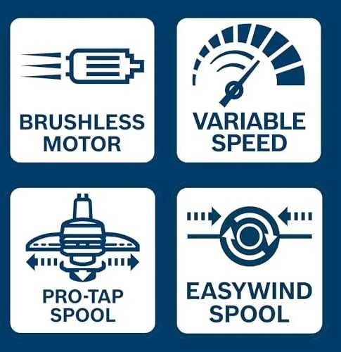 Bosch Akumuliatorinis Trimeris GRT 18V-33 be akumuliatoriaus ir kroviklio