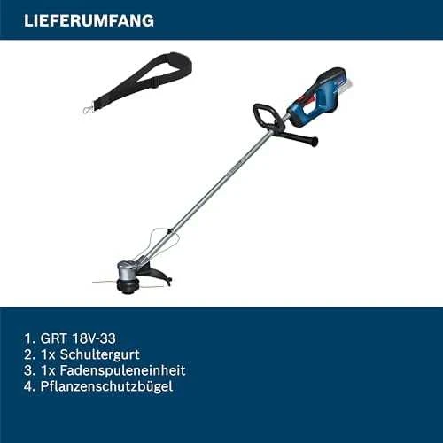 Bosch Akumuliatorinis Trimeris GRT 18V-33 be akumuliatoriaus ir kroviklio