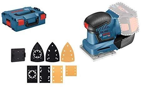 Bosch GSS 18V-10 šlifuoklio komplektas su priedais