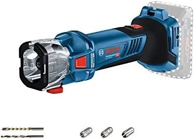 Bosch akumuliatorinė freza su priedais