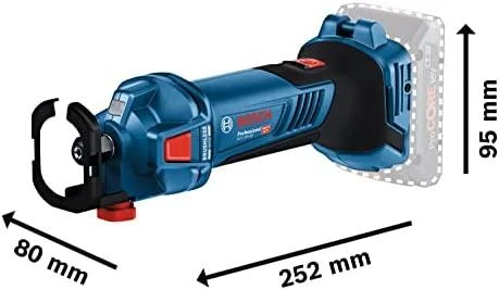 Bosch Akumuliatorinė gipso kartono freza GCU 18V-30, be akumuliatoriaus ir kroviklio, 3 – 6,4 mm / 30.000 min.-1