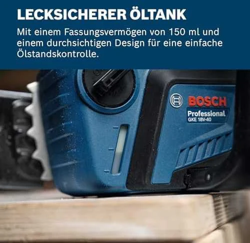 Grandininis pjūklas Bosch GKE 18V-40 Professional, 18 V, be akumuliatoriaus ir kroviklio